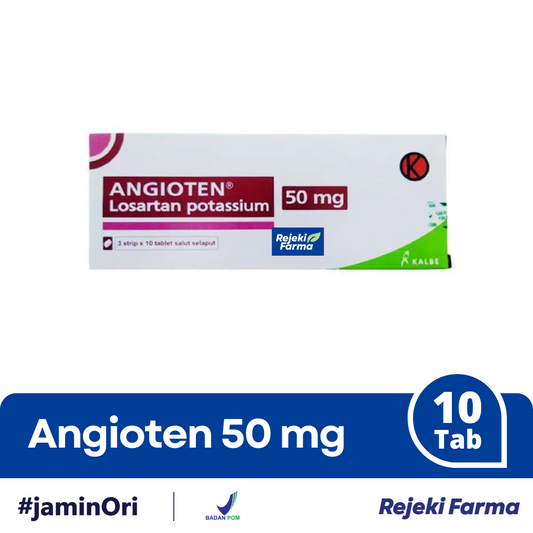 Angioten 50 mg - 1 Strip isi 10 Tablet