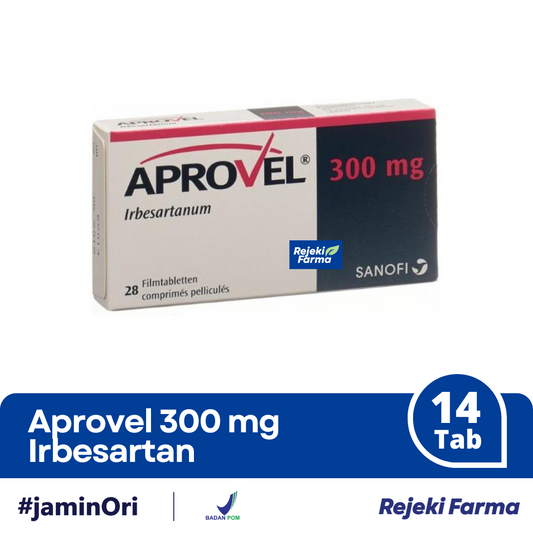 Aprovel 300 mg Irbesartan - 1 Strip isi 14 Tablet