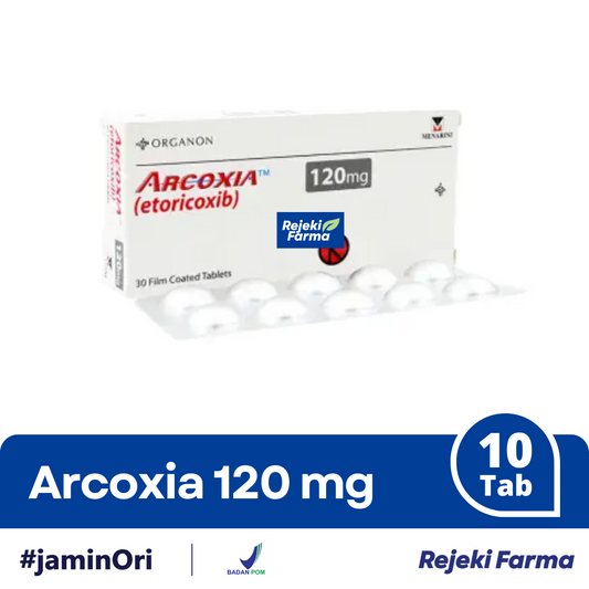 Arcoxia 120 mg - 1 Strip isi 10 Tablet