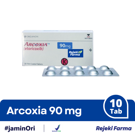 Arcoxia 90 mg - 1 Strip isi 10 Tablet