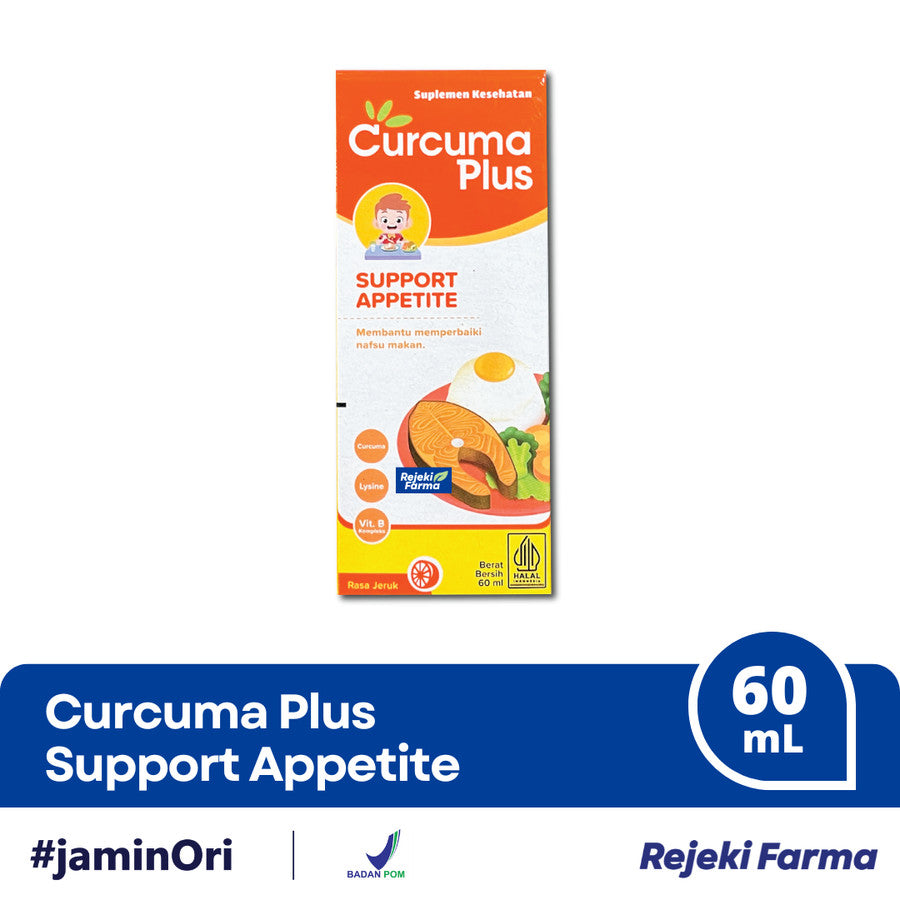 Curcuma Plus Support Appetite Rasa Jeruk - 60mL