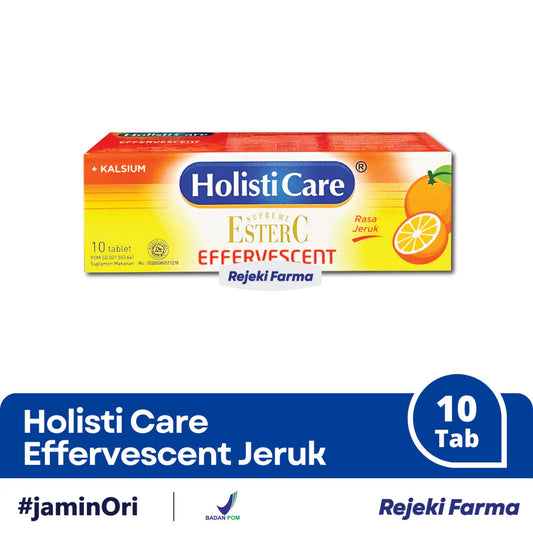 HOLISTICARE ESTER C EFFERVESCENT Rasa Jeruk - 10 Tablet