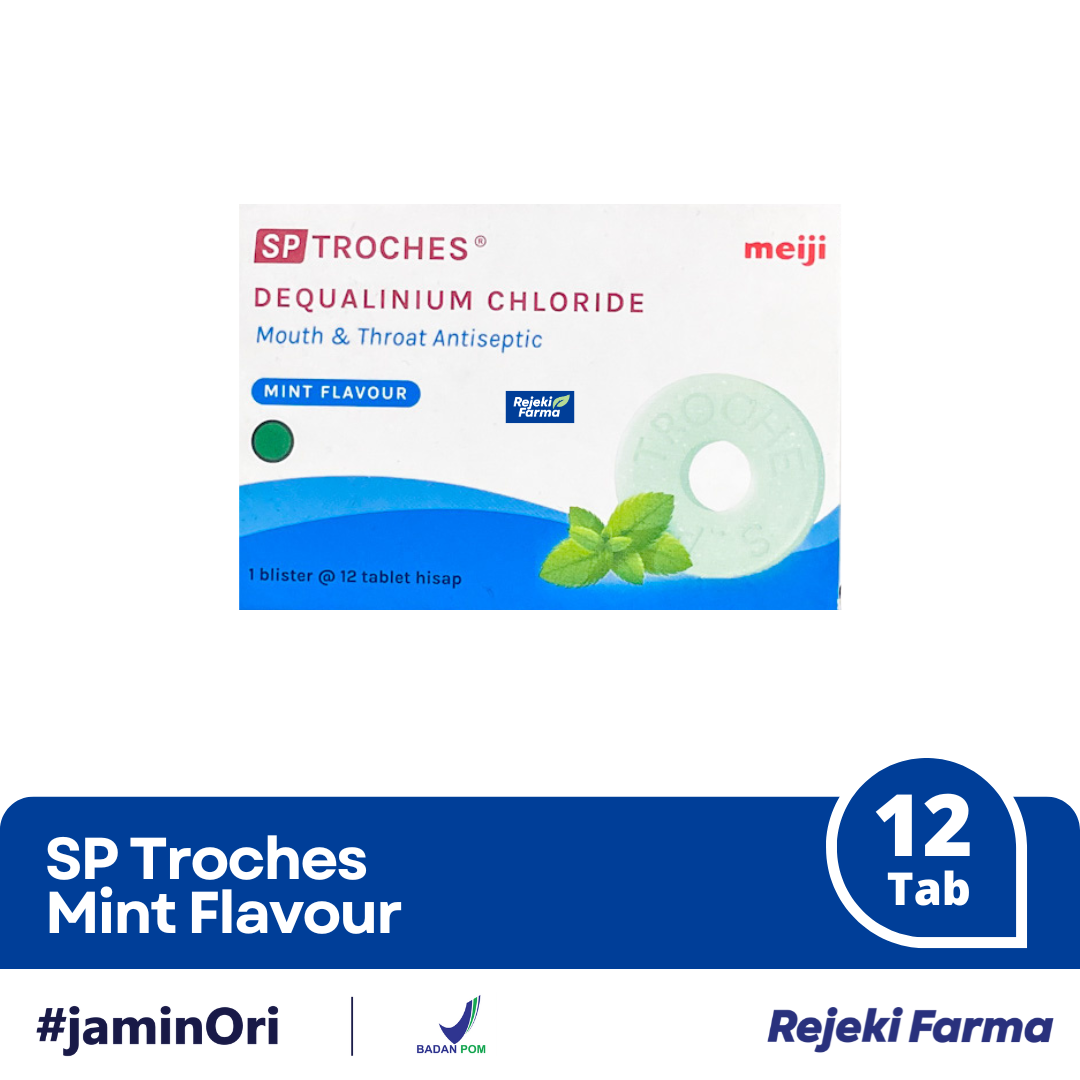 SP Troches Mint Flavour - 1 Box isi 12 Tablet