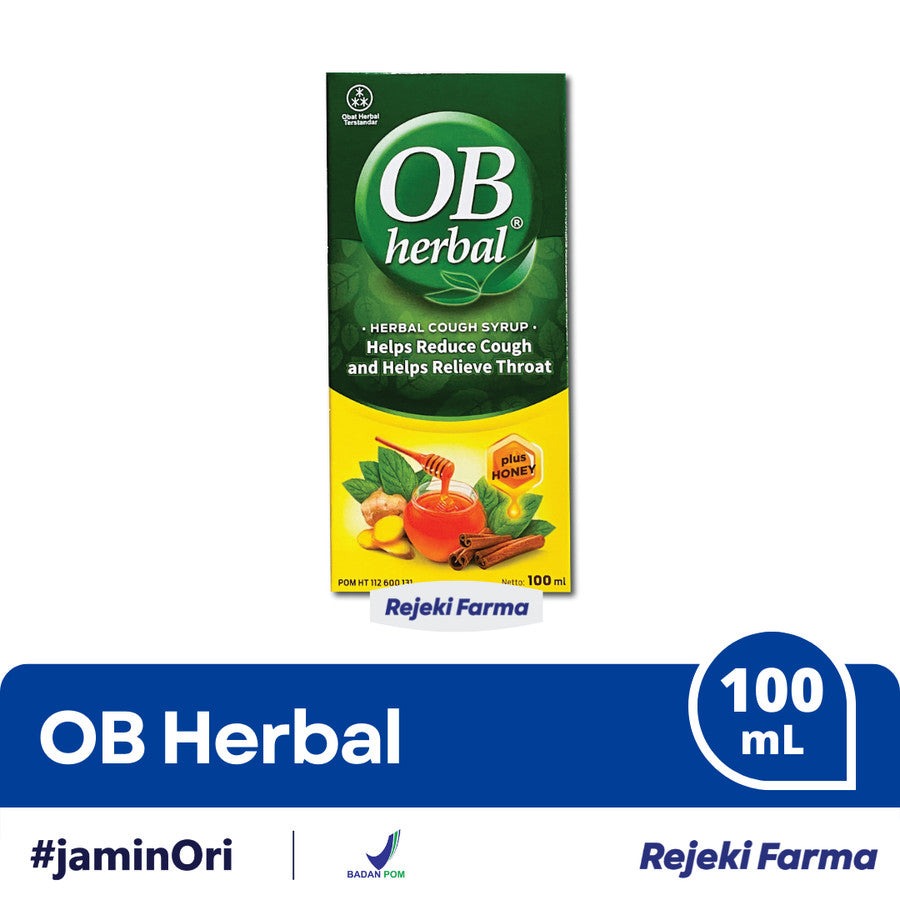 OB Herbal Syrup 100 ml – Apotek Rejeki Farma