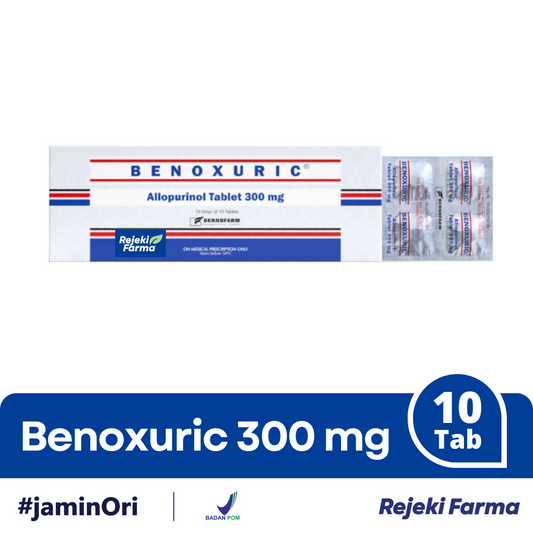 Benoxuric 300 mg - 1 Strip isi 10 Tablet