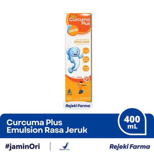 Curcuma Plus Grow Emulsion Rasa Jeruk - 400ml