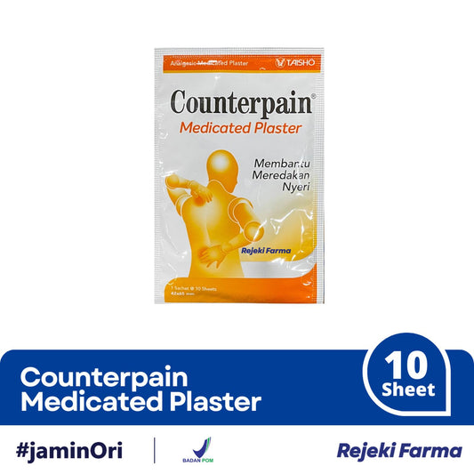 Counterpain Medicated Plaster - 1 Strip isi 10 Sachet