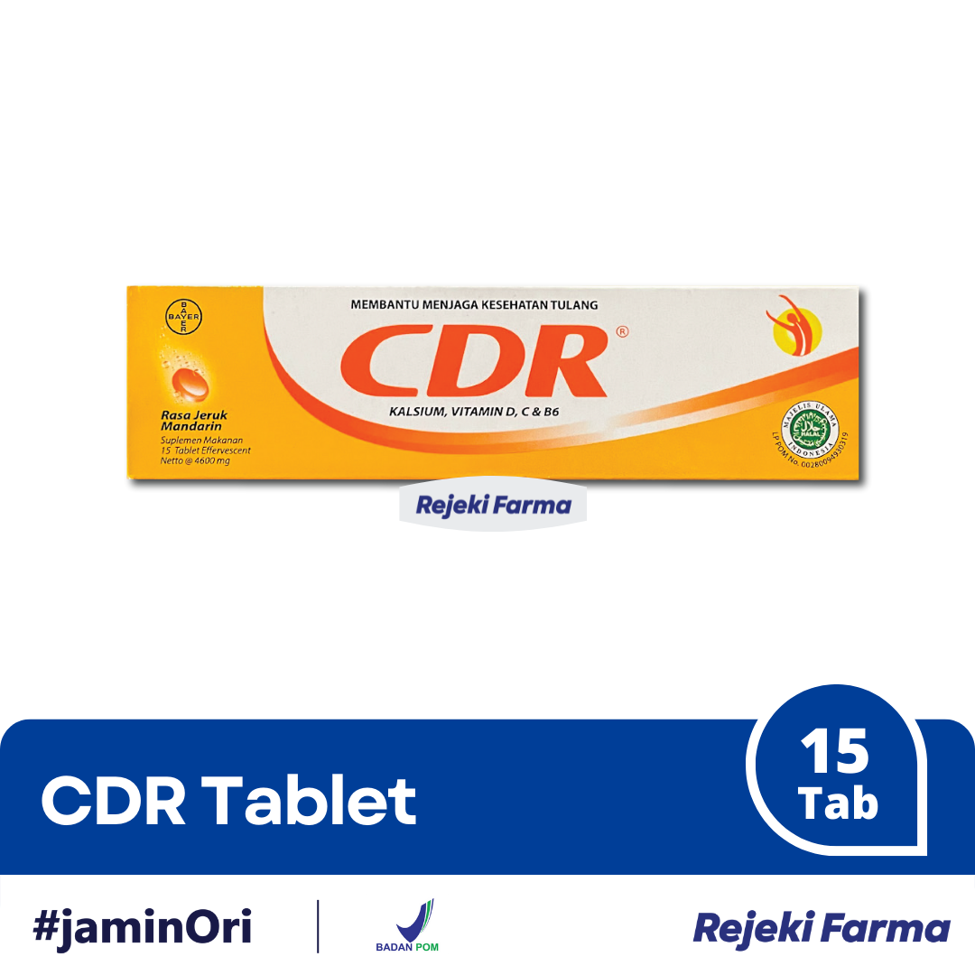 CDR Rasa Jeruk - 15 Tablet