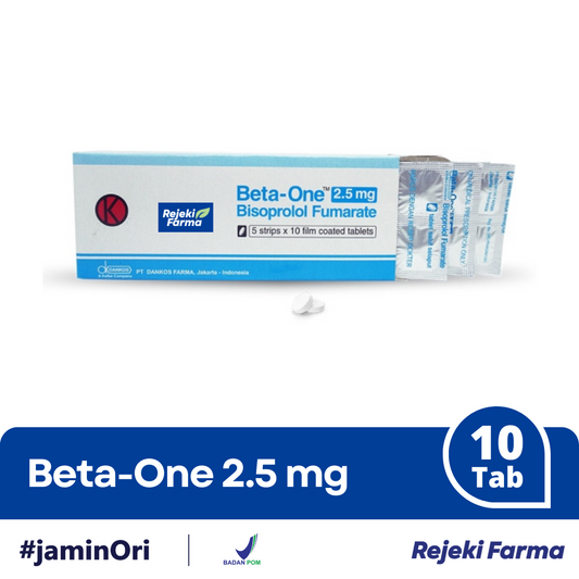 Beta-One 2.5 mg - 1 Strip isi 10 Tablet