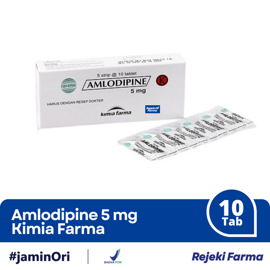 Amlodipine 5 mg KF - 1 Strip isi 10 Tablet