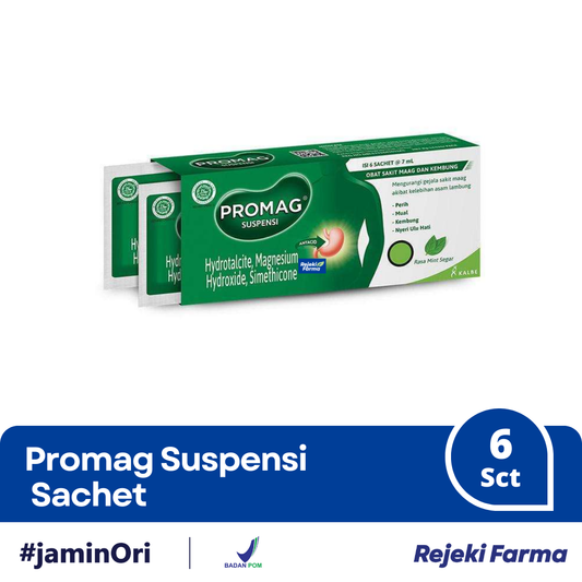 Promag Suspensi - 1 Box isi 6 Sachet