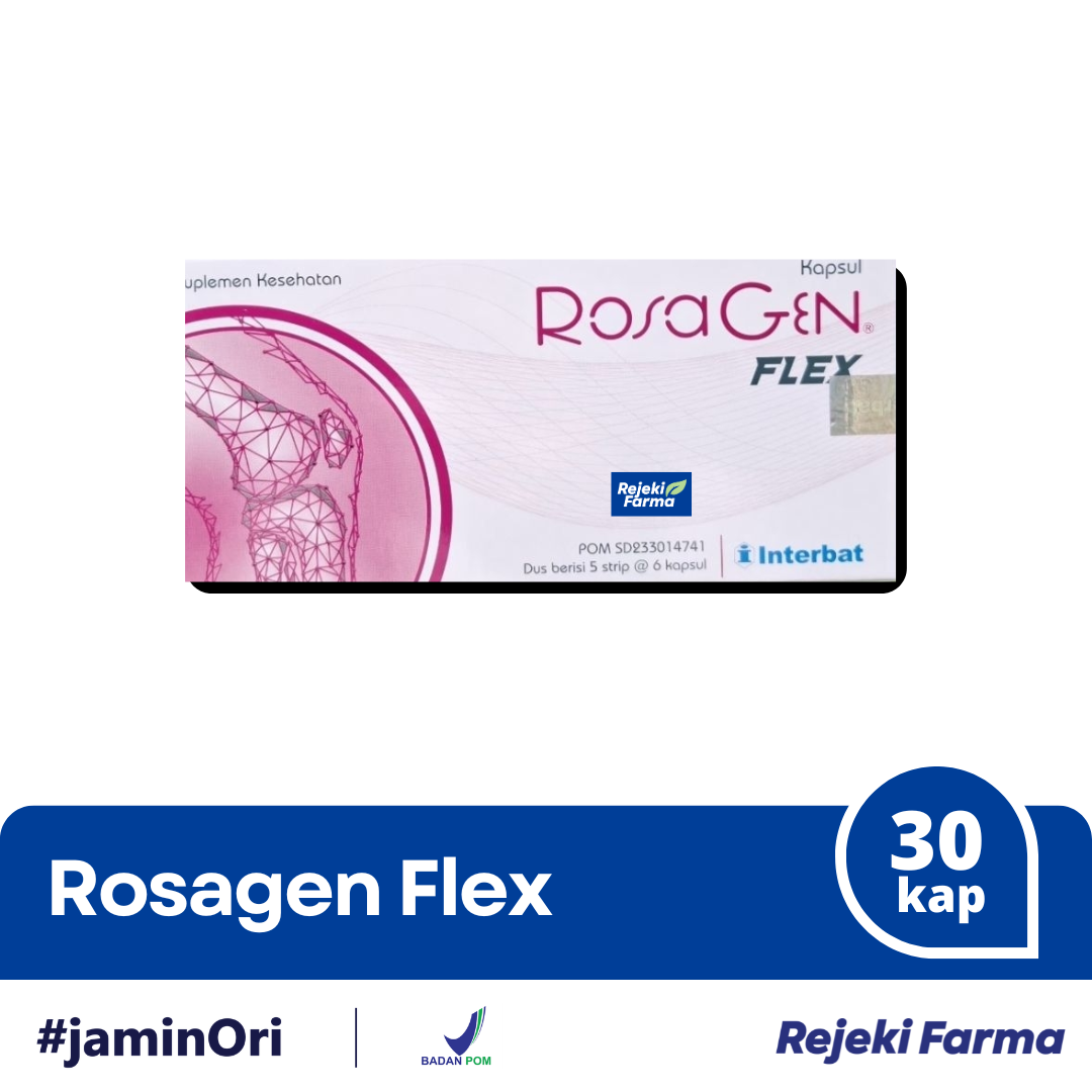 Rosagen Flex 1 Box isi 30 Kapsul