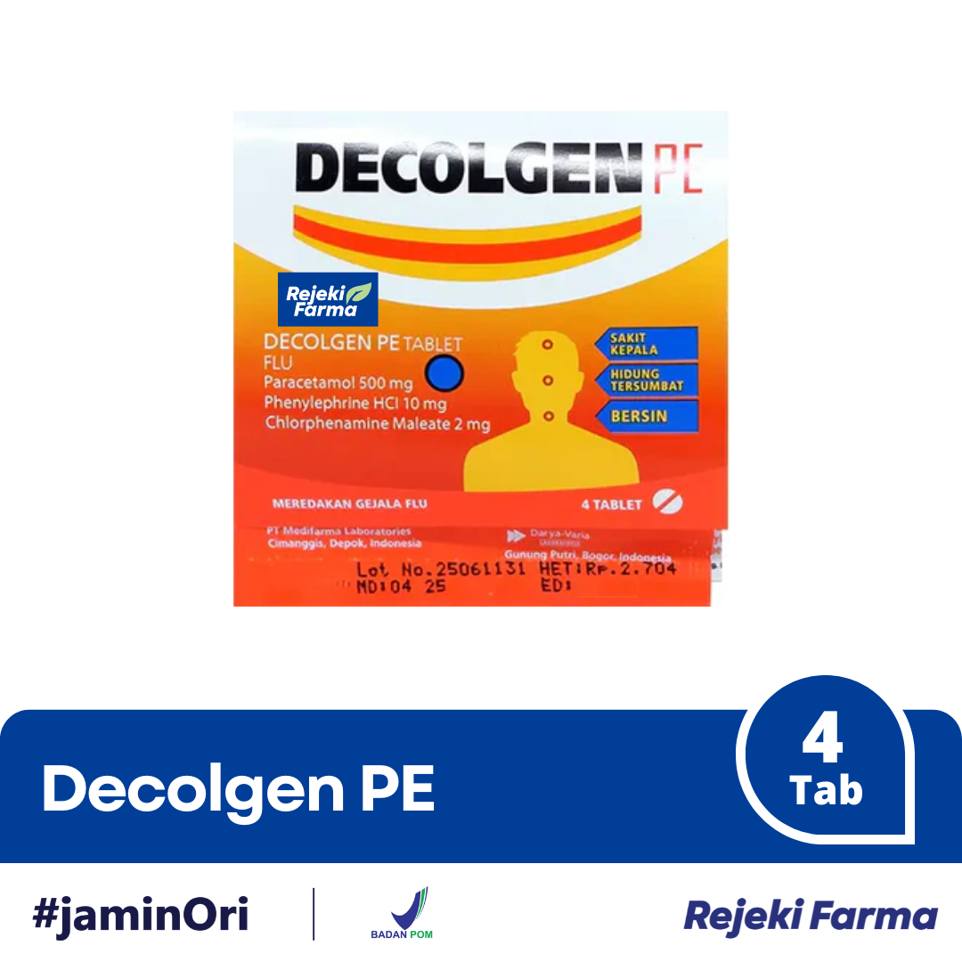 Decolgen PE - 1 Strip isi 4 Tablet