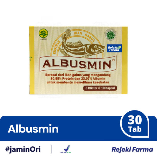 ALBUSMIN ekstrak ikan gabus - 1 Box isi 30 kapsul
