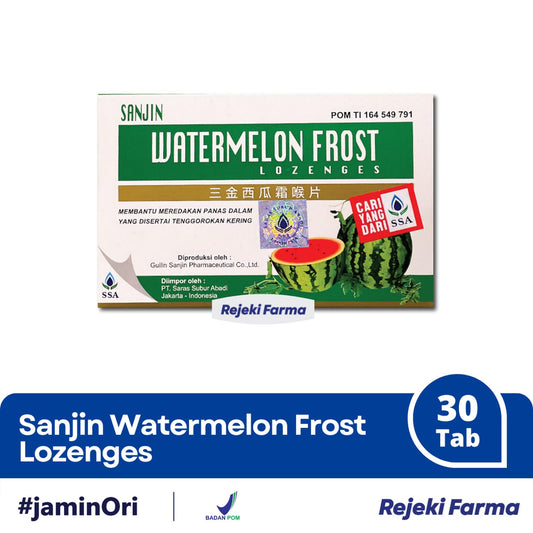 Sanjin Watermelon Frost Lozenges - 12 Tablet
