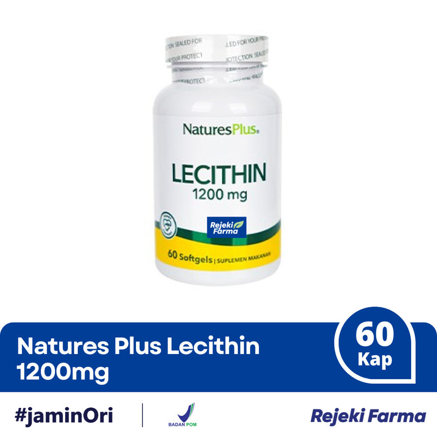 Natures Plus Lecithin 1200 mg - 60 Softgel