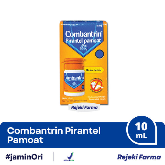 Combantrin Pirantel Pamoat Syrup Rasa Jeruk - 10 mL