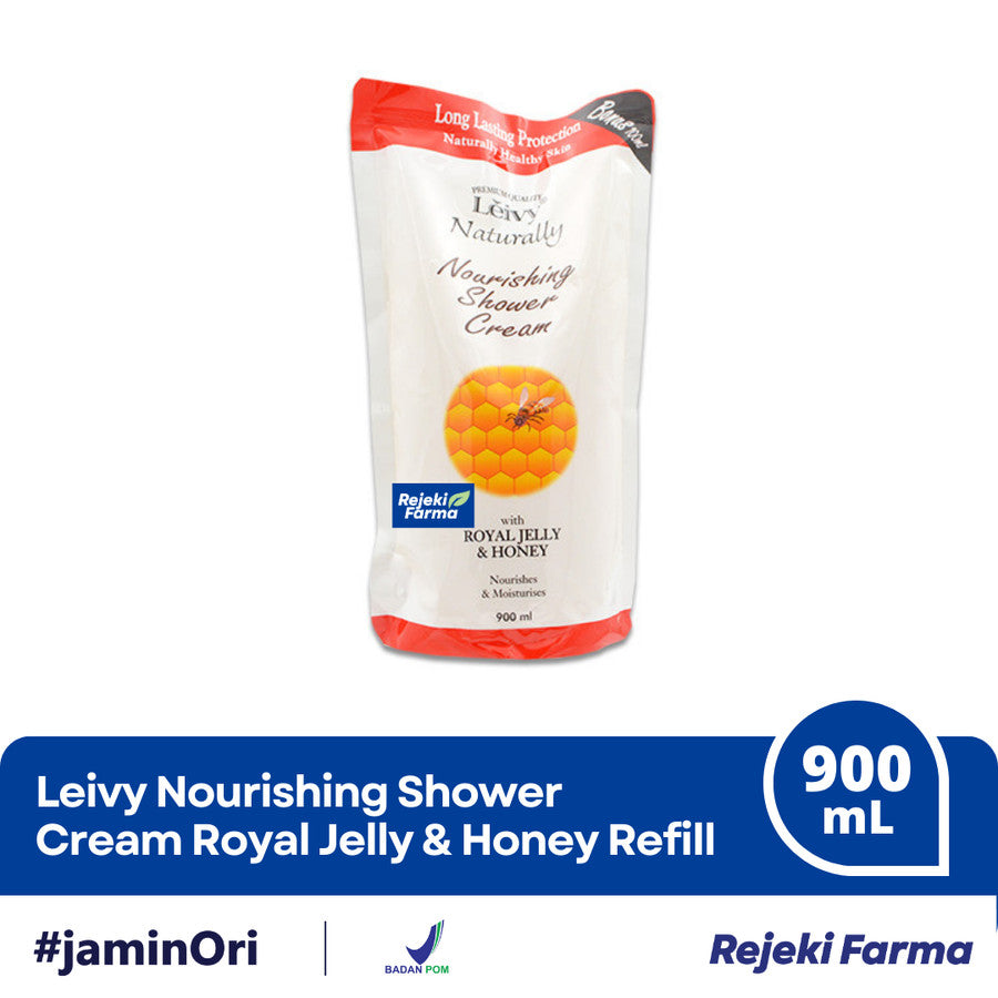 Leivy Nourishing Shower Cream Royal Jelly and Honey Refill - 900 mL