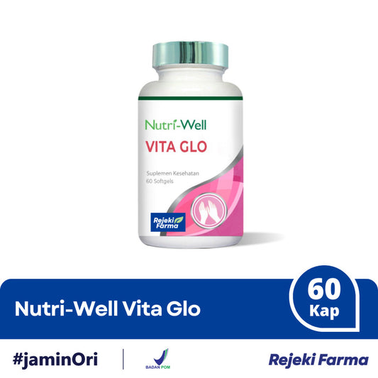 Nutriwell Vita Glo - 60 Kapsul Lunak