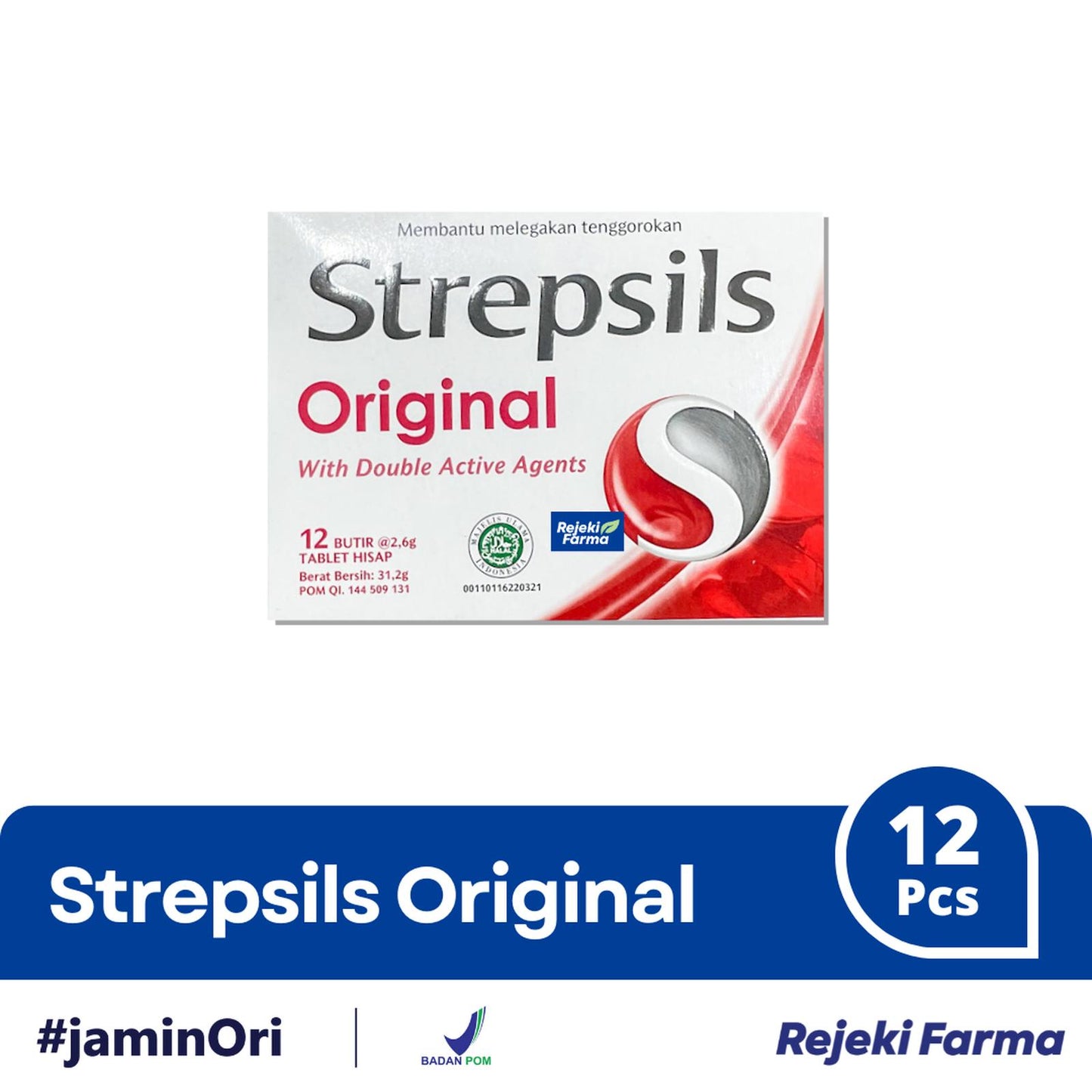 Strepsils Rasa Original - 12 Tablet Hisap