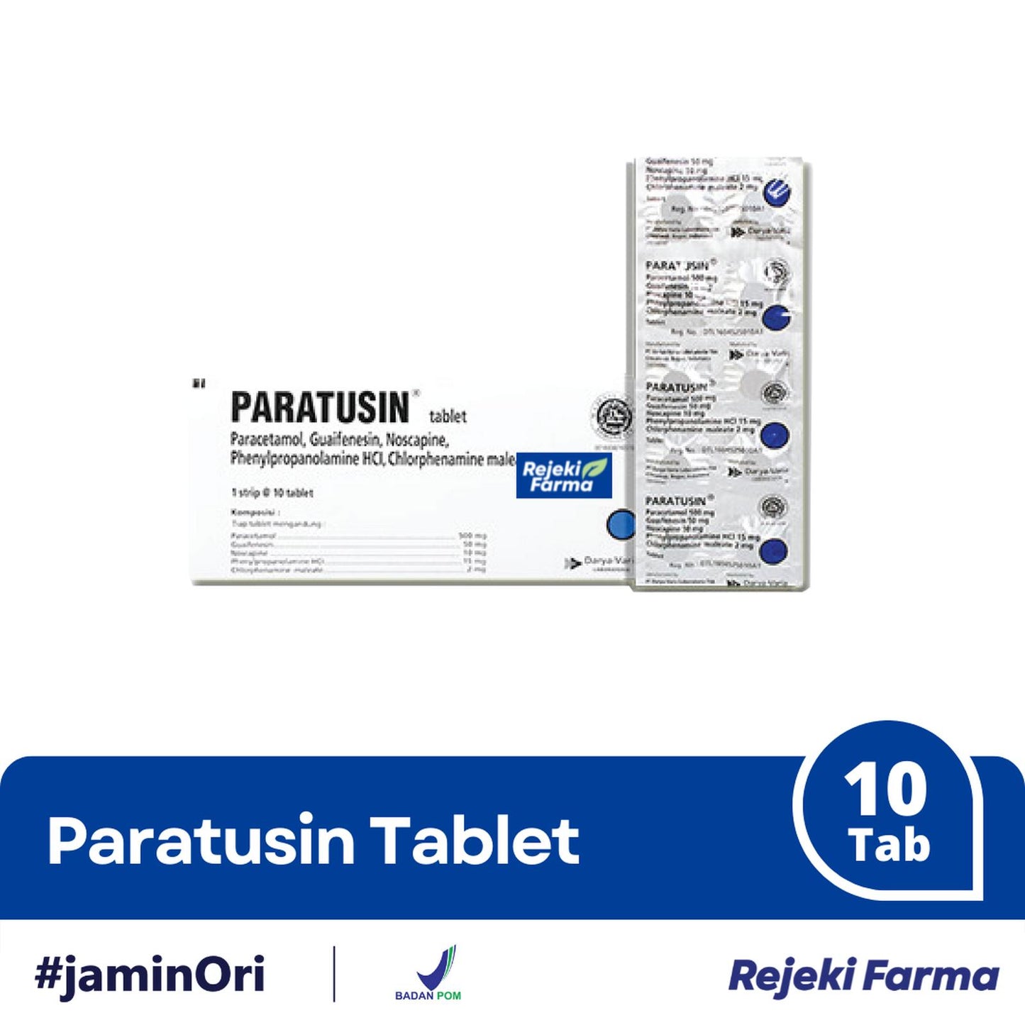 Paratusin Tablet - 1 Strip isi 10 Tablet