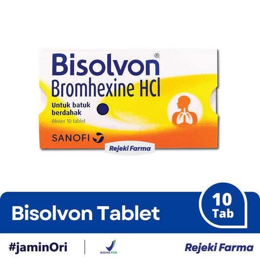 Bisolvon Bromhexine HCl - 1 Strip 10 Tablet